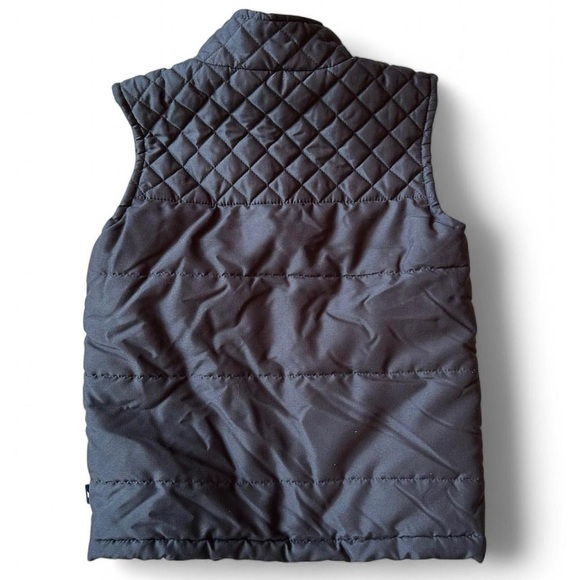 Crown & Ivy Kids Charcoal Gray Puffer Vest – Size Small, - Picture 3 of 5